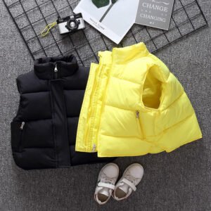 Children’s Loose Down Cotton Vest | Warm & Comfortable Unisex Outerwear