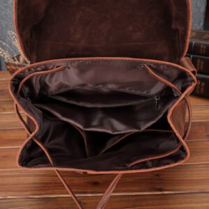 Men's Leather Large Capacity Leisure Travel Bag - Stylish & Durable