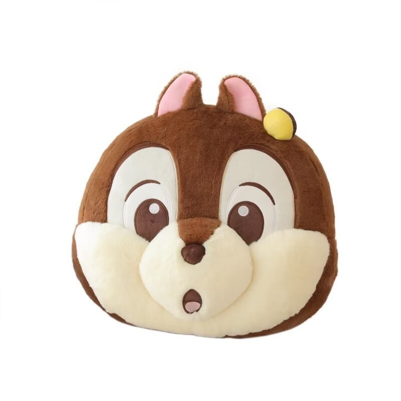 Cartoon Chipmunk Cushion Car Pillow – Soft Air Conditioning Blanket for Comfort