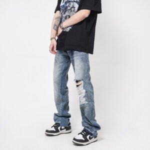 Men's Straight Loose Jeans – Comfortable & Casual Fit for Everyday Wear