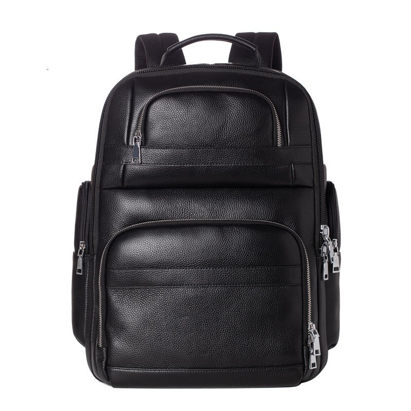 Genuine Leather Travel Backpack for Men - Stylish & Durable