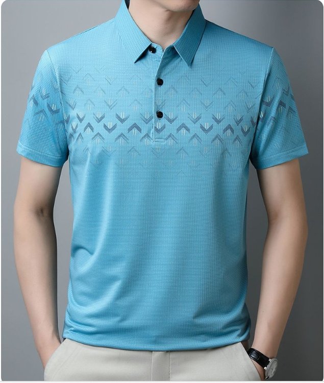 Men's Business Casual Short Sleeve Polo Shirt – Stylish & Comfortable