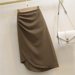 Sexy Pleated High Waist Slimming Sheath Skirt - Look Taller & Chic