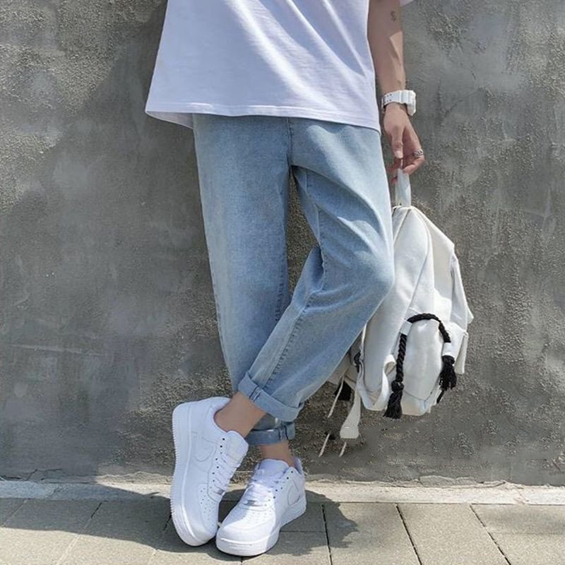 Men’s Autumn and Winter Loose Straight Jeans- Warm plus velvet jeans for winter