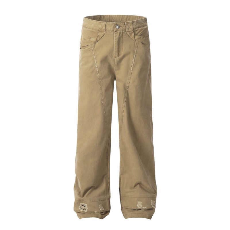 Women's Fashion Worn Workwear Casual Pants – Stylish & Comfortable Everyday Fit