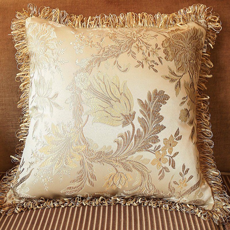 European Style Living Room Sofa Tassel Pillow Cover – Elegant Home Decor