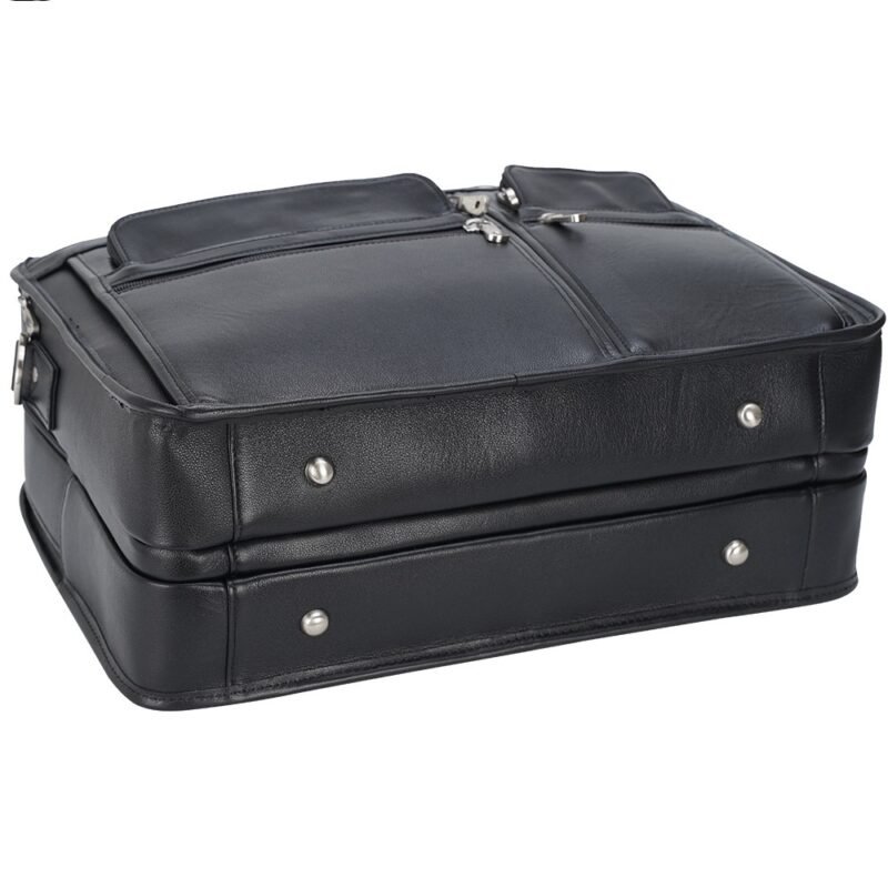 Leather Business 17-Inch Laptop Bag | First Layer Cowhide Briefcase