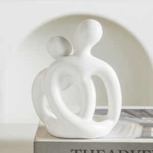 Ceramic Couple Candlestick – Modern Nordic Suit & Retro Aromatherapy Candle Cup Ornaments