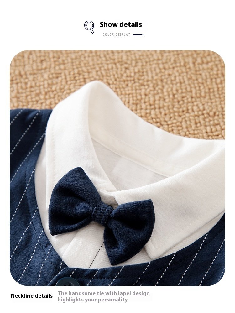 Summer Baby Boy Gentleman Jumpsuit - Stylish & Comfortable Outfit for Baby Boys