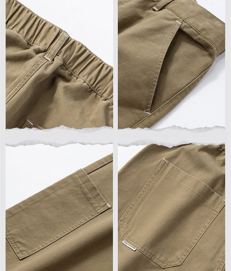 Men's Casual Working Pants – Loose Fit Cotton Pants for Comfortable Workwear