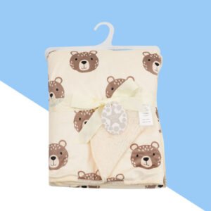 Babies Woolen Blanket - Double-Layer Super Soft Plush Blanket for Cozy Comfort