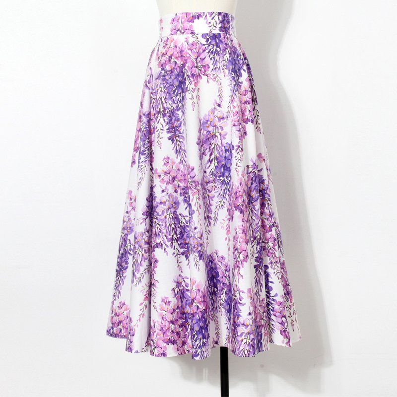 Cotton Printed Large Swing Long Skirt – Elegant & Flowy