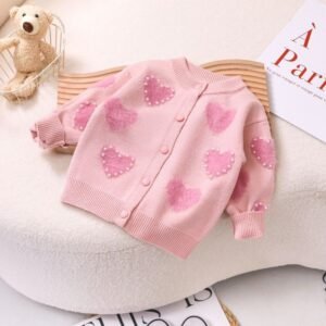 Baby Sweater little hearts Coat - Soft & Cozy Sweater for Infants