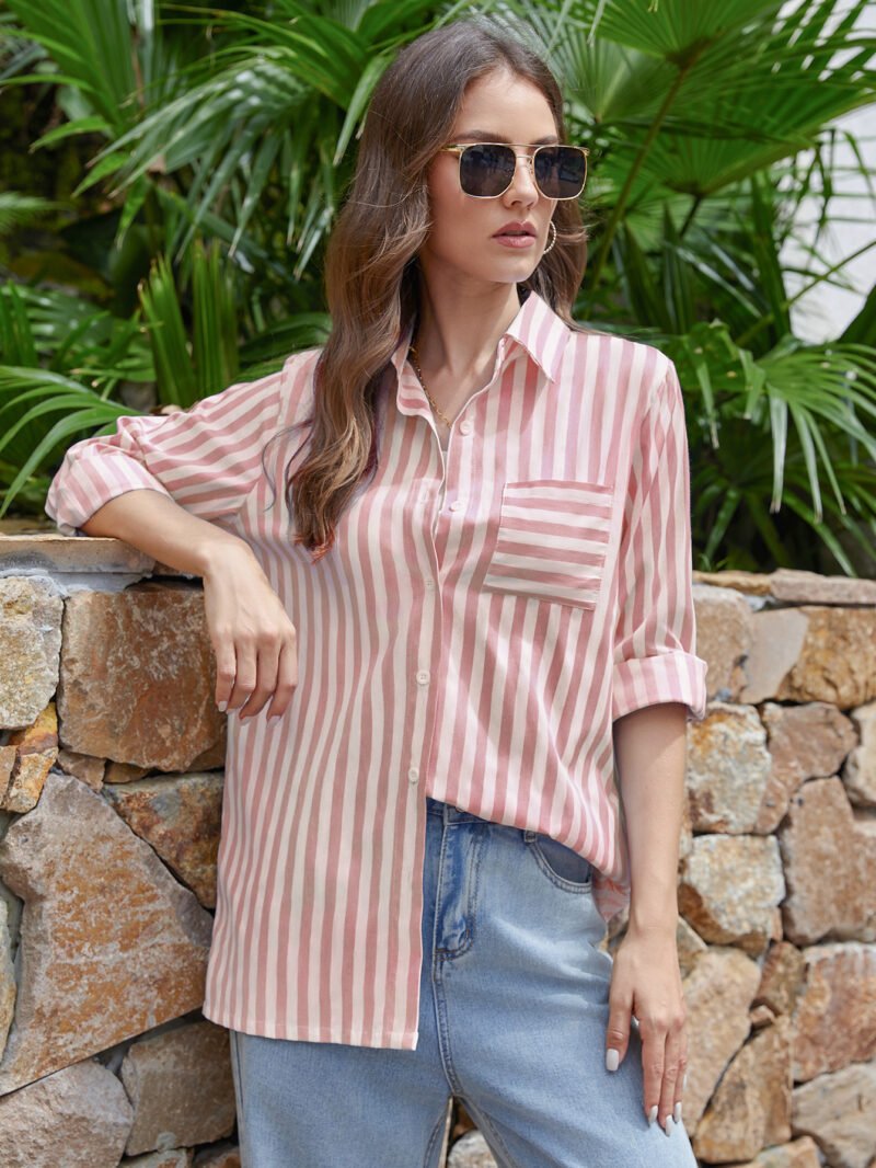 Women's Striped Cardigan Top | Trendy & Comfortable Knitwear