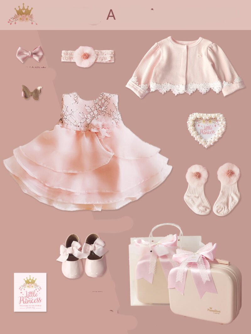 Baby High-End Gift Box – Little Princess Lace Dress & Elegant Dress Suit