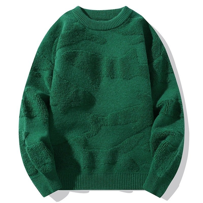 Retro Winter Fleece-Lined Thickened Plus Size Loose Sweater – Warm & Cozy