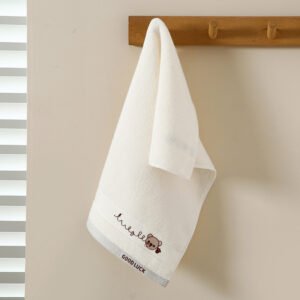 Pure Cotton Cartoon Kids' Towel – Soft & Absorbent Face Washing Towel for Home & Kindergarten