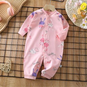 Baby Cotton Jumpsuit – Soft & Breathable One-Piece Outfit for Infants