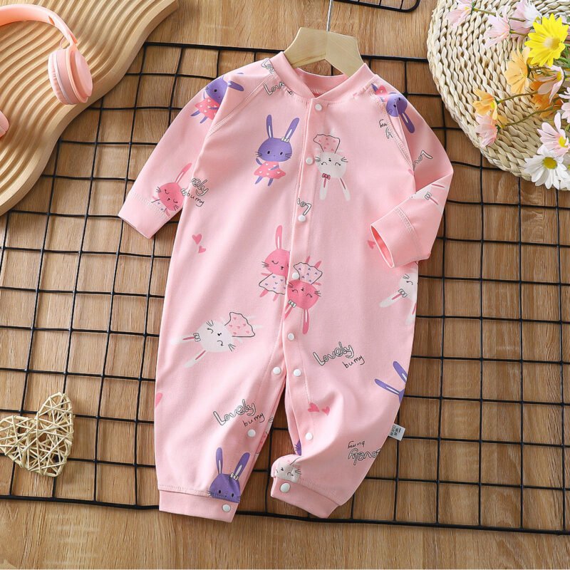 Baby Cotton Jumpsuit – Soft & Breathable One-Piece Outfit for Infants
