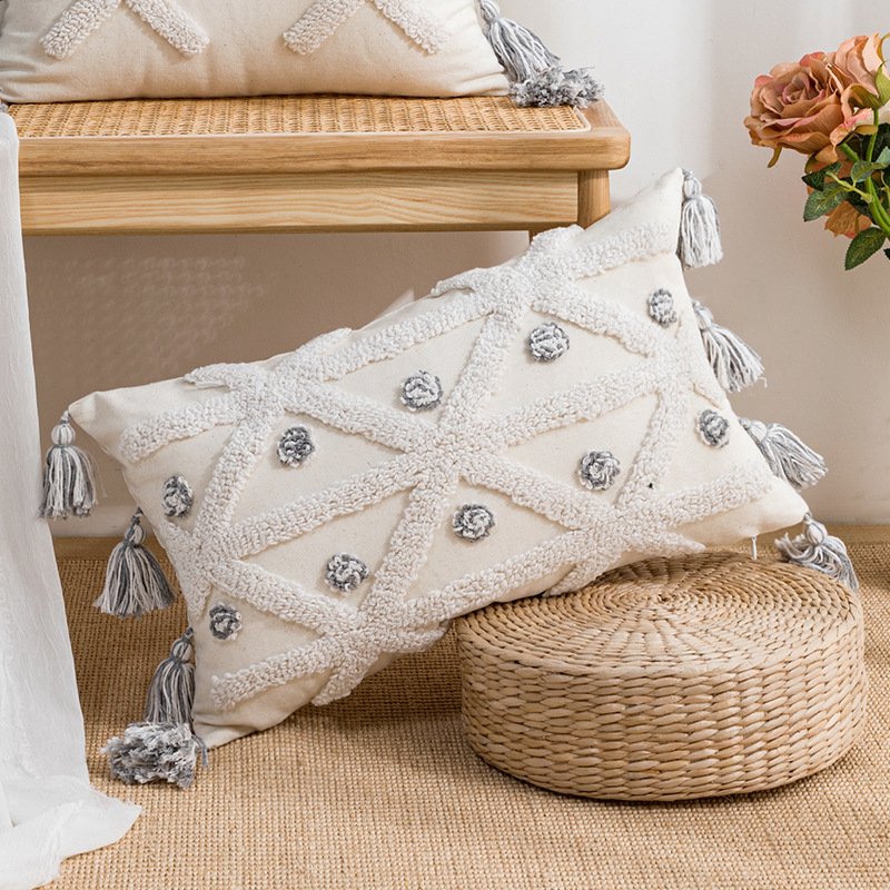 Bohemian Pillow Ins Style – Simple Nordic Tufted Pillowcase
