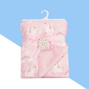 Babies Woolen Blanket - Double-Layer Super Soft Plush Blanket for Cozy Comfort