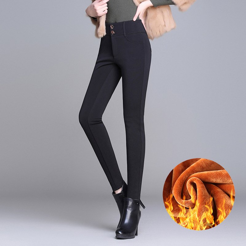Fall Thin Autumn and Winter Plus Velvet Thick Trousers – Warm, Stylish & Comfortable