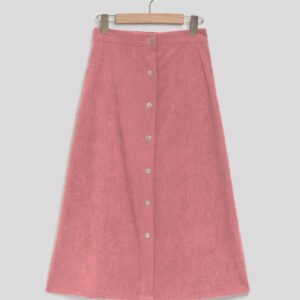 Corduroy High Waist Long Skirt - Stylish and Comfortable