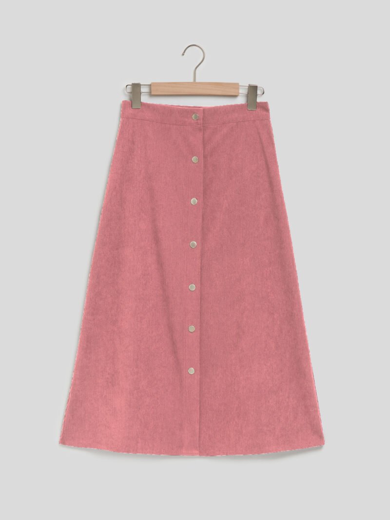 Corduroy High Waist Long Skirt - Stylish and Comfortable