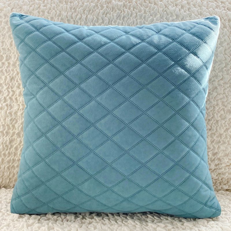 Living Room Home Pillows with Fabric Art – Velvet Cushions for Elegant Decor