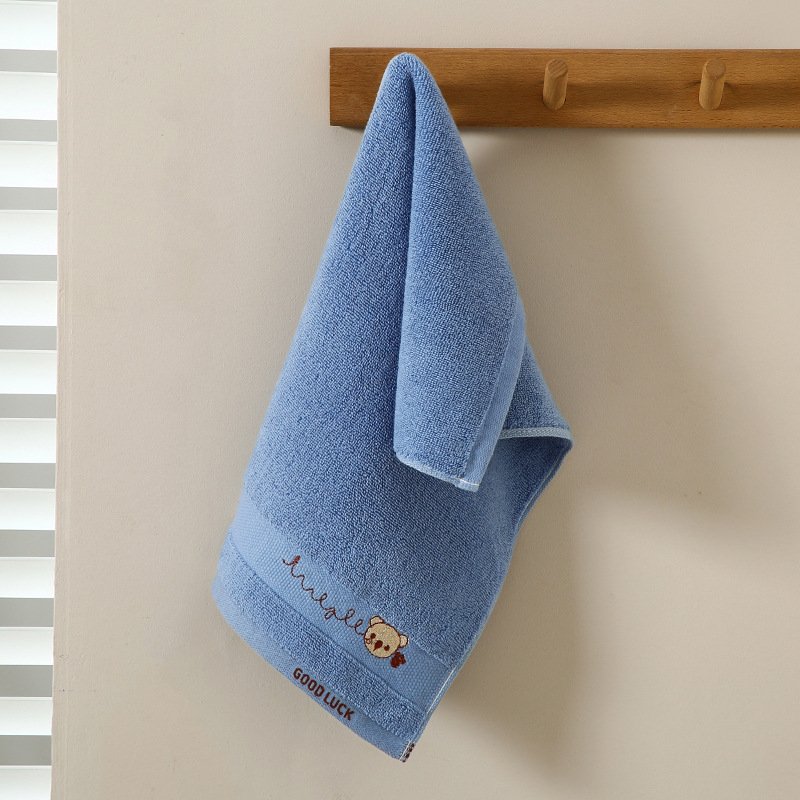 Pure Cotton Cartoon Kids' Towel – Soft & Absorbent Face Washing Towel for Home & Kindergarten