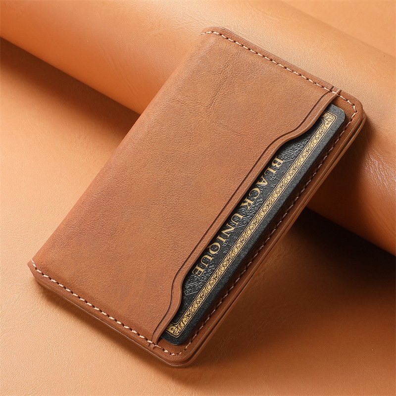 MagSafe Magnetic Card Holder - Leather Cell Phone Holder & Card Cover