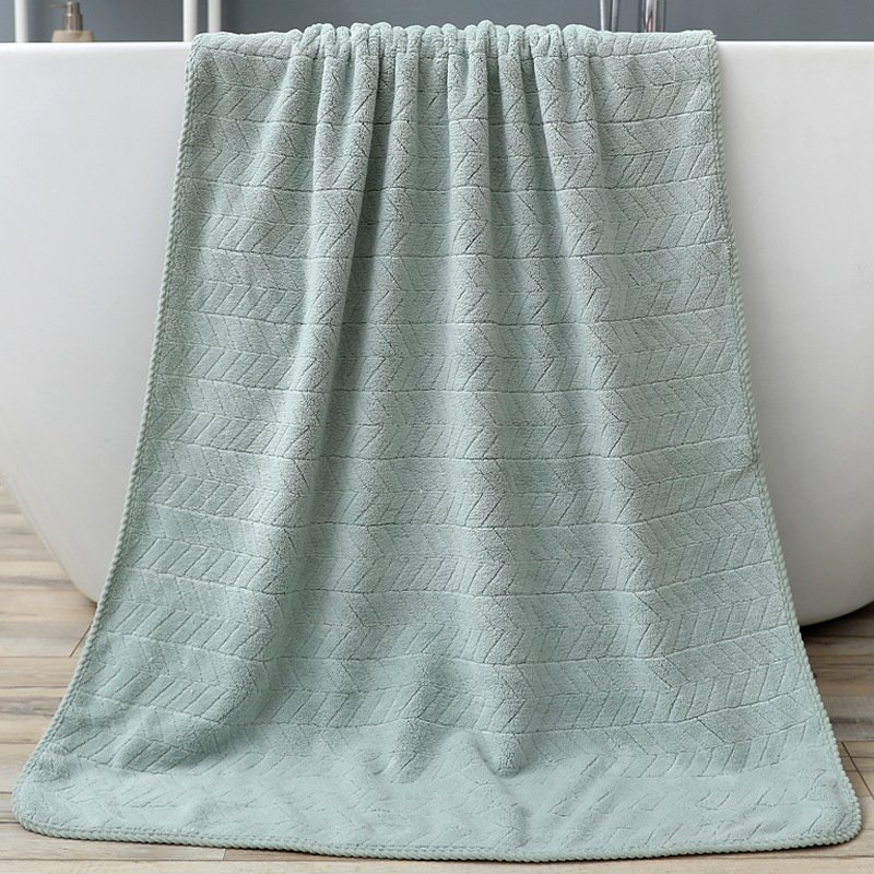 Coral Fleece Bath Towel – Thickening and Highly Absorbent for Ultimate Comfort