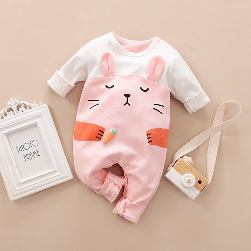 Baby Onesies – Spring & Autumn Cotton Cartoon Outfit for Infants"