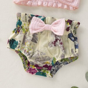 Baby Summer Sleeveless Sling Cotton Linen Suit – Cool & Comfortable Outfit for Hot Weather