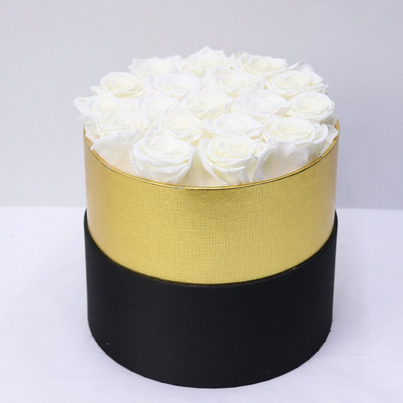 Preserved Flower Rose Hug Bucket – Christmas Gift Box for Elegant Holiday Gifting