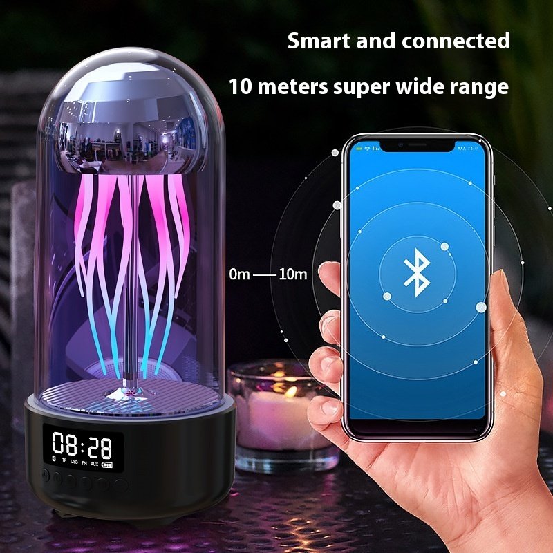Smart Wireless Jellyfish Bluetooth Speaker – Colorful Breathing Light Octopus Portable Smart Decoration Gifts