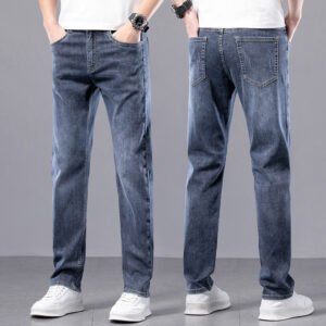 Men's Straight Slim Stretch Casual Pants – Comfortable & Stylish Fit