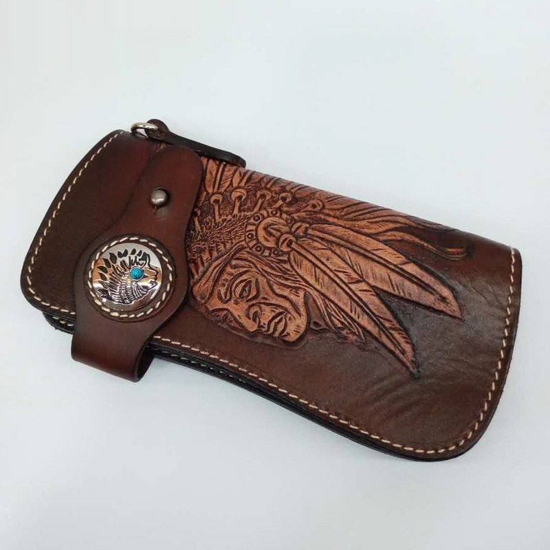 Rich Bag First Layer Cowhide Leather Wallet