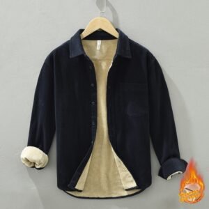 Fleece-Lined Trendy Loose Top for Men – Cozy & Stylish Casual Wear