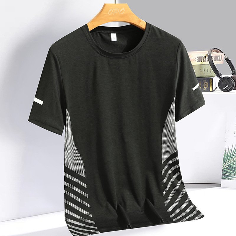 Ice Silk T-shirt Men's Summer Quick-Drying T-shirt – Lightweight & Breathable