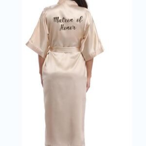 Bridesmaid Silk Satin Lace Wedding Robes – Elegant Bridal Party Robes