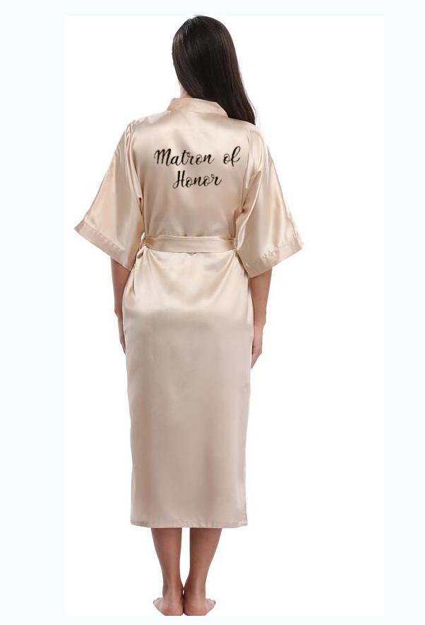Bridesmaid Silk Satin Lace Wedding Robes – Elegant Bridal Party Robes