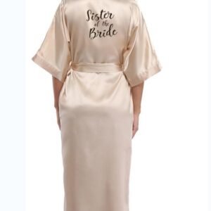 Bridesmaid Silk Satin Lace Wedding Robes – Elegant Bridal Party Robes