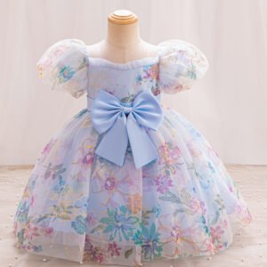 Elegant Flower Dress for Girls (2-8 Years) – High-End Children's Party Dress