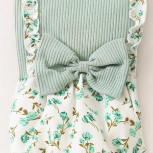 Baby Girl Summer Floral Jumpsuit & Headband Set – Cute Outfit