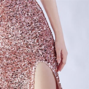 Elegant Evening Party Dress For New Year Luxury Women's Ball Gown Ostrich Feather Maxi Dresses