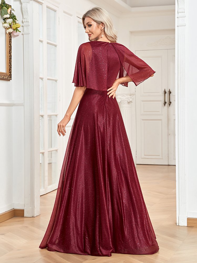 Blue Shining Formal Evening Dress – Elegant Gown for Prom, Weddings & Special Events