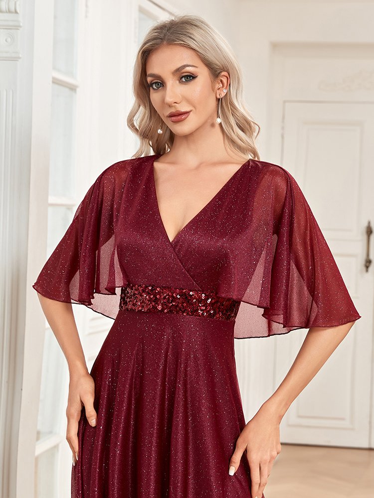 Blue Shining Formal Evening Dress – Elegant Gown for Prom, Weddings & Special Events