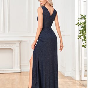 V-Neck Elegant Shining Formal Evening Dress – Luxury Gown for Parties & Special Events
