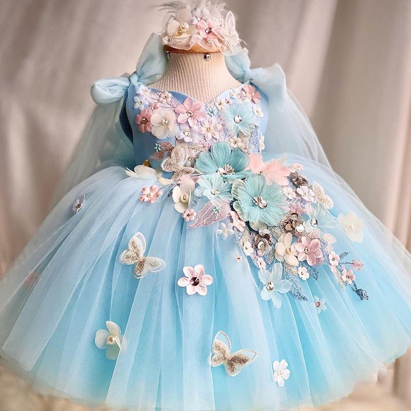 Elegant Butterfly Girl Princess Dress – Adorable 0-6Y Kids Dress